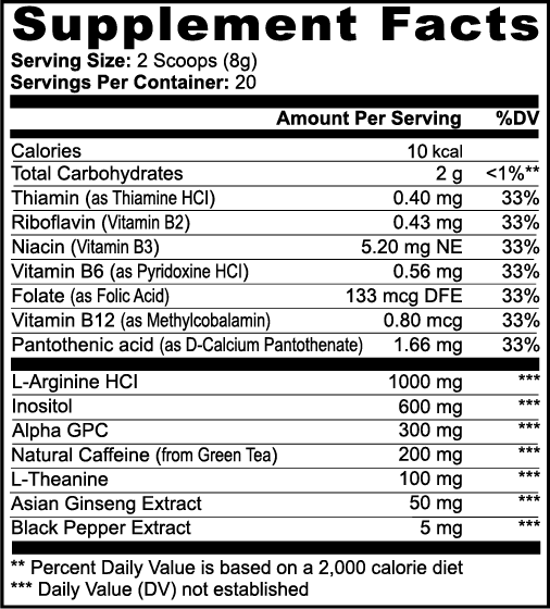 Focus Drink Mix (Sour Candy)