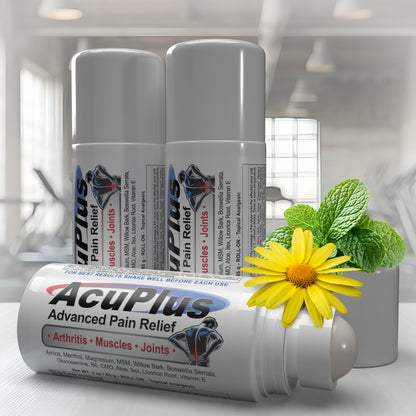 AcuPlus Pain Relief Cream, 3 oz. Roll-on (3-Pack)