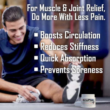 AcuPlus 4 oz. Pain Relief Cream – Full-Strength Relief for Everyday Pain