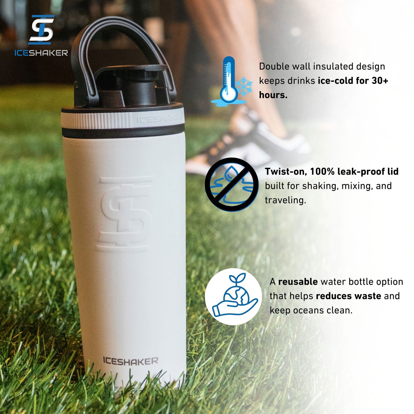 Officially Licensed Arizona Cardinals 26oz Ice Shaker