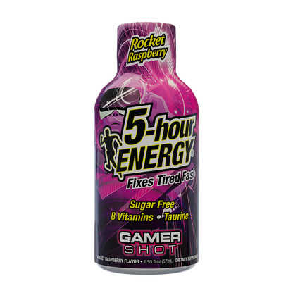 24 Pack 5-hour ENERGY Extra Strength Shots, Rocket Raspberry Flavor, 1.93 Fl Oz