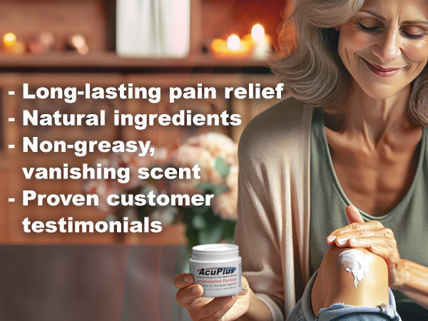 AcuPlus Ultimate Pain Relief Combo – 3 Bath Bombs + 3 oz. Roll-On + 4 oz. Jar
