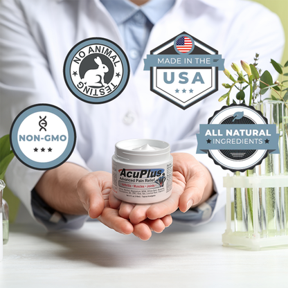 AcuPlus 4 oz. Pain Relief Cream – Full-Strength Relief for Everyday Pain