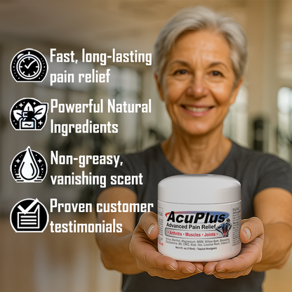 AcuPlus 4 oz. Pain Relief Cream – Full-Strength Relief for Everyday Pain