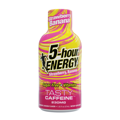 24 Pack 5-hour ENERGY Extra Strength Shots, Strawberry Banana Flavor Flavor, 1.93 Fl Oz