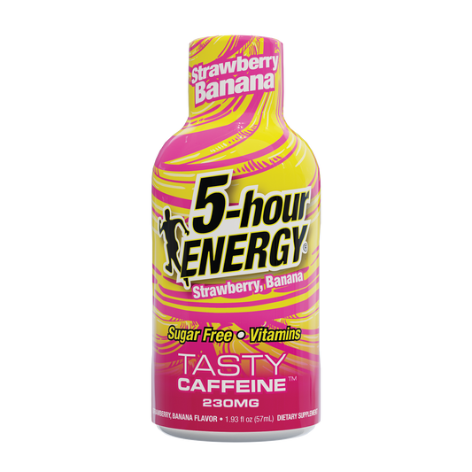 24 Pack 5-hour ENERGY Extra Strength Shots, Strawberry Banana Flavor Flavor, 1.93 Fl Oz