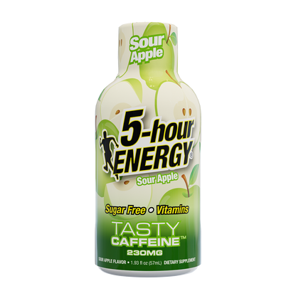 24 Pack 5-hour ENERGY Extra Strength Shots, Sour Apple Flavor Flavor, 1.93 Fl Oz