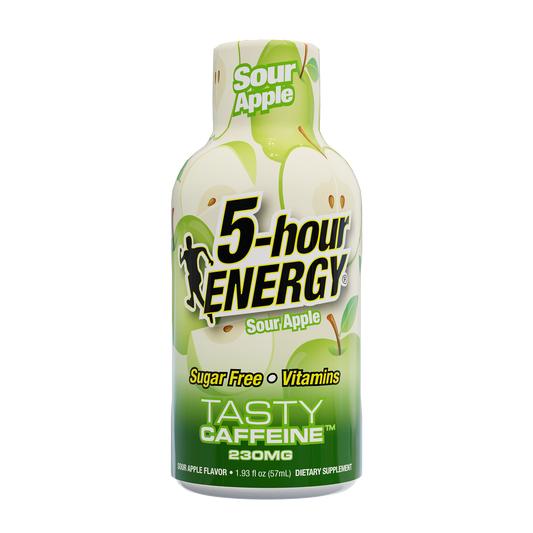 24 Pack 5-hour ENERGY Extra Strength Shots, Sour Apple Flavor Flavor, 1.93 Fl Oz