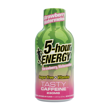 24 Pack 5-hour ENERGY Extra Strength Shots, Strawberry Watermelon Flavor Flavor, 1.93 Fl Oz