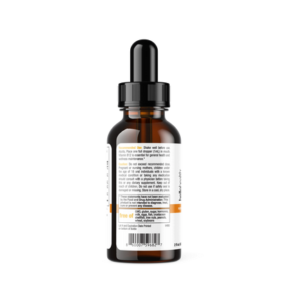 Happy Energy Vitamin B12 Plus – B12 Complex with B2, B3, B5 & B6 for Energy, Focus & Mood Support