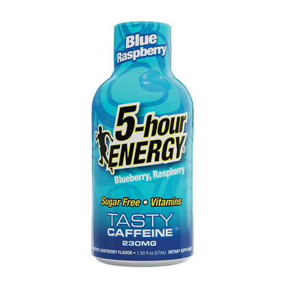 24 Pack 5-hour ENERGY Extra Strength Shots, Blue Raspberry Flavor Flavor, 1.93 Fl Oz